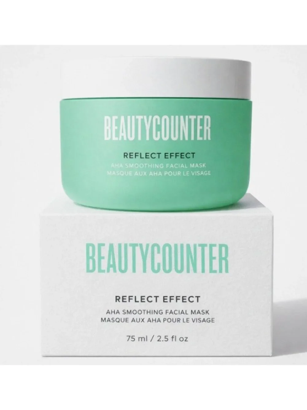 Beauty Counter Reflect Effect AHA Smoothing Facial Mask 2.5oz Full Size - NEW in